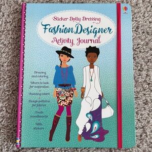 NEW! Usborne Sticker Dolly Dressing Fashion Designer Activity Journal